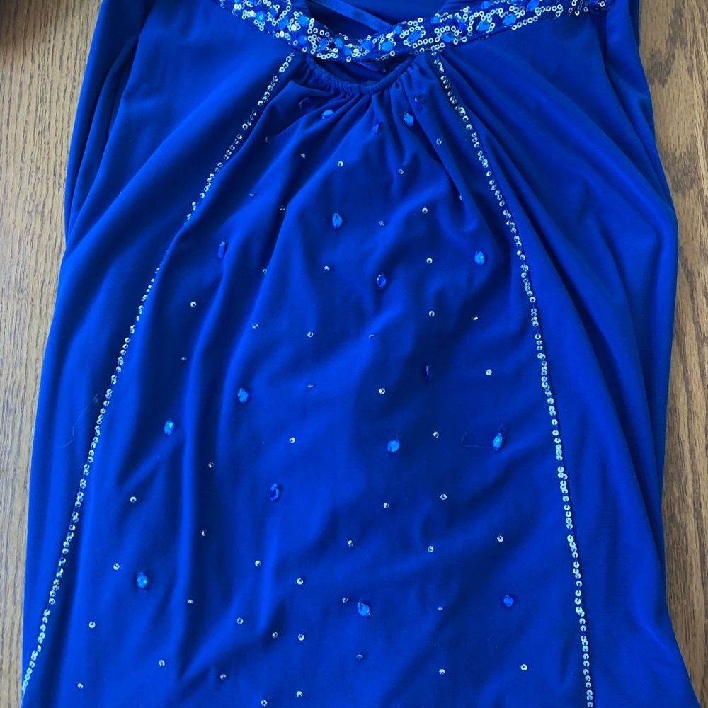 Royal Blue Full Length Formal Dress View 6